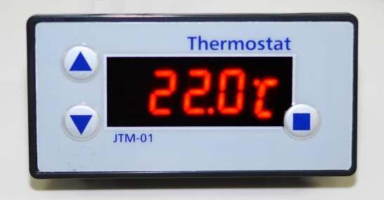 온도조절기 Model:JTM JTM-01 1. 제품사양. ~ 입력전원 : DC7~ 7~15V, 150mA(max) (max). ~ 사용온 / 습도범위 ( 본체 ): 0 ~ 40, 85%RH 이하. ~ 보존온 / 습도범위 ( 본체 ): -20 ~ 60, 85%RH 이하. ~ 사이즈 : Mini DIN 전체 (72mm폭 x 36mm높이 x 22mm깊이 ).