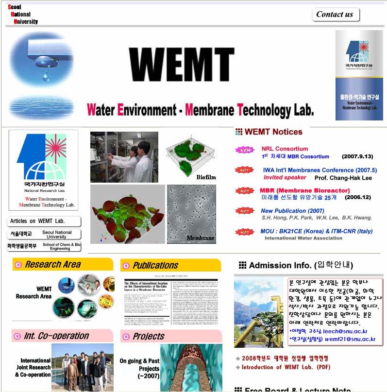 http://wemt.snu.ac.kr Introduction of WEMT Lab.