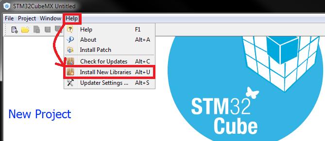 4. STM32CubeMX Firmware Package 다운로드및설치 STM32CubeMX 는각 STM32 MCU Line-up(F0/L0/F1/F2 ) 에해당하는 Firmware Package 를포함하고있으며코드생성시해당