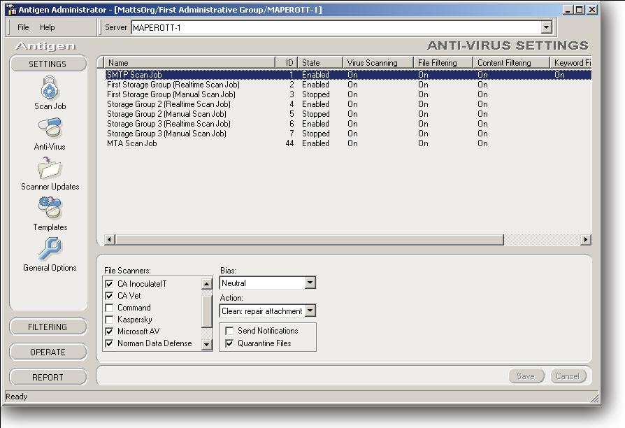 3. 서버보앆솔루션소개 Microsoft Antigen 개요 Multiple Engine Management MEM(Multiple Engine Management) 을통해 Antigen 은관리프로세스를자동화함에따라관리자들에게스캐닝의깊이를정의할수있어홖경변화에간편하고유연하게대처할수있습니다. 장점 1.