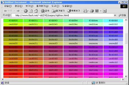 색깔 (Color) 지정방법 색깔이름을사용하는방법 (