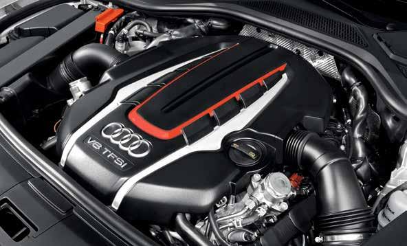 20 TFSI / FSI TFSI 엔진의가변식 Audi 실린더. Audi S8의 V8 4.0 TFSI 엔진이부분부하범위에서 8개실린더의전체동력이필요하지않을경우, 4개실린더 ( 실린더뱅크당각각 2개 ) 의입구밸브및출구밸브는가변식 Audi 실린더에의해닫히고시동및연료분사기능은꺼집니다. 이는흡입되는공기도없고분사되는연료도없으며배기가스도배출되지않는다는뜻입니다.