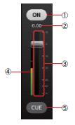 Processing 영역각채널의 EQ, INPUT, GATE, COMP, GEQ, SEND PAN(SENDS ON FADER 모드 ) 설정을표시합니다. 채널타입에따라표시되는내용이달라집니다. 이영역을좌우로스와이프하면표시하는내용을전환할수있습니다. 상세표시영역에표시되고있는채널의표시가한꺼번에전환됩니다. 표시하는내용과채널은다음과같습니다.