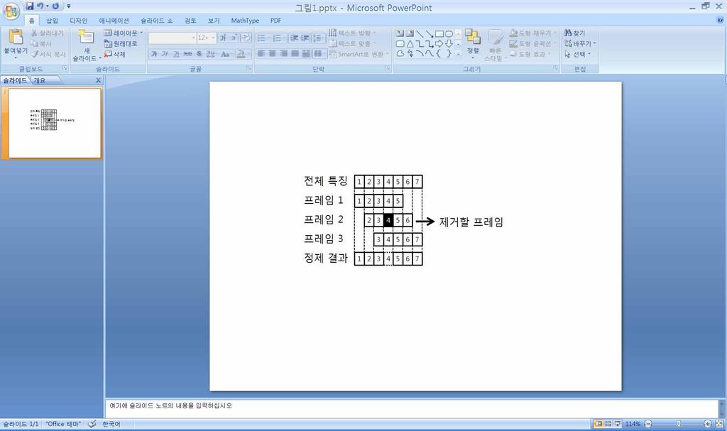 정제알고리즘을이용한한국인화자의영어발화자동진단시스템 71 표 3. 모든평가자 / 모든척도의점수분포 (%) Table 3. Distribution of scores across all raters and all types for all scores (%) 점수 1 2 3 4 5 유창성 1.18 28.48 57.93 12.14 0.27 발음 8.64 34.