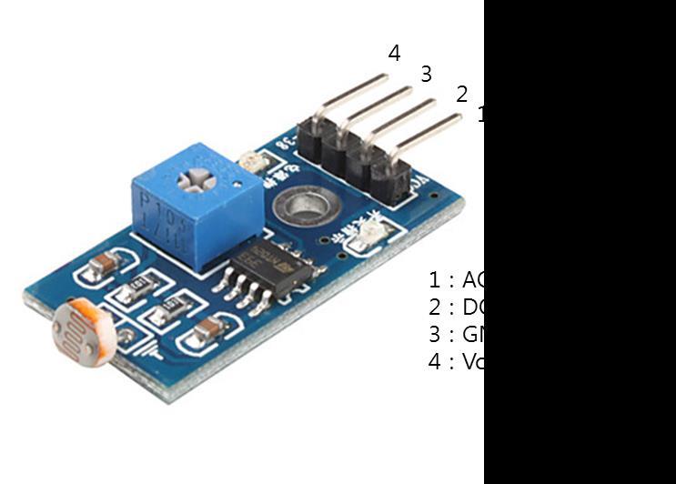 10 *C pi@raspberrypi ~/smartfarm/dht22-test $ 조도 ( 빛 ) 센서 1 2