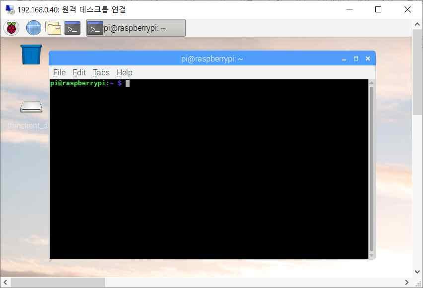 RaspberryPi 개발환경구축 I 8 SBC( 계속 ) * 로그인 : 내정된로그인계정및암호 : pi / raspberry * 터미널실행 : 바탕화면마우스우클릭 open
