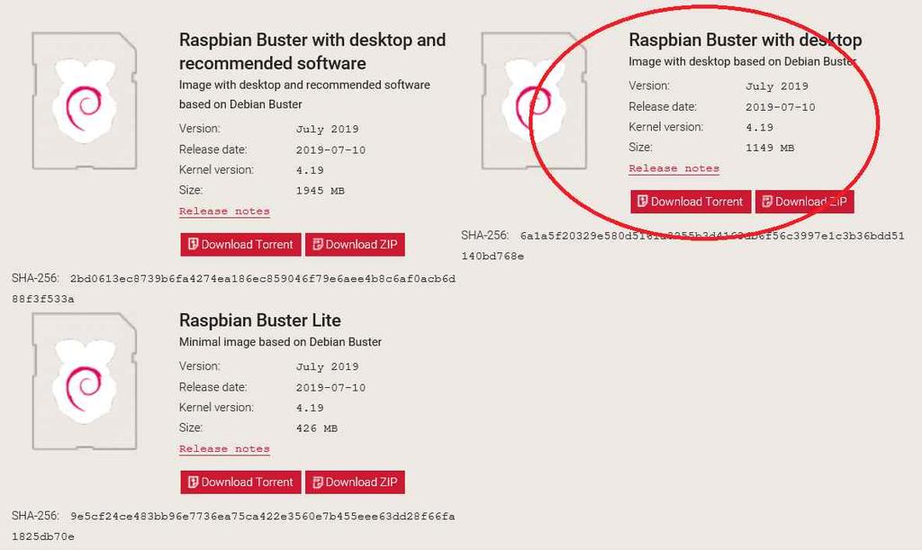 Raspbian 설치 * Raspbian 이미지다운로드 RaspberryPi 개발환경구축 II 2 : https://www.raspberrypi.