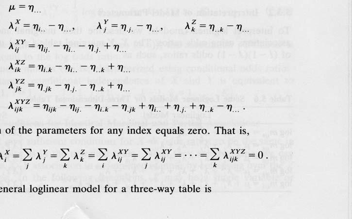 Ch. 4 Log-lnear Model 4.3.