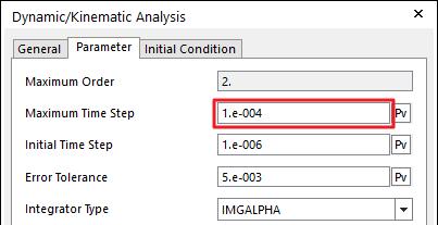 Step 의수가 500 이고 Plot Multiplier Step Factor 가 4 이기때문에 2000 개의 Plot 이출력됩니다. 5. Analysis 탭의 Animation Control 그룹에서 Force Display Setting 을클릭합니다.