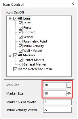 View Control 툴바에서 Icon Control 을클릭합니다. Icon Control 대화상자가나타납니다. 2.