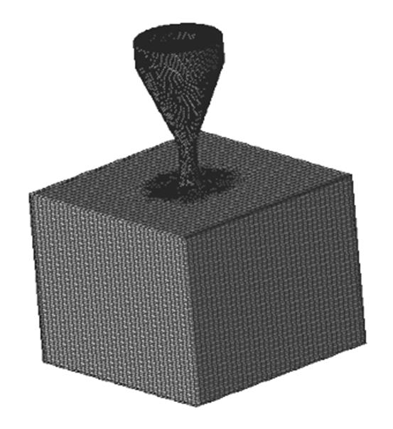 여기에사용된격자는 hexahedral과 tetra- sin cos (11) (a) Mode shape 여기서 k = ω r /c 는파수 (circular wave number) 이며, ω r 는각주파수, 는종파의전파속도이다. 따라서일정한속도 c 로진행하는파형의파장 λ r 는 다음과같이주어진다.