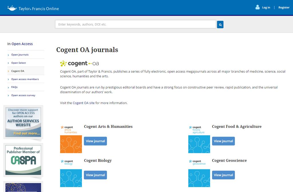 In Open Access Cogent OA Cogent OA Journal - 의학, 과학, 사회과학,