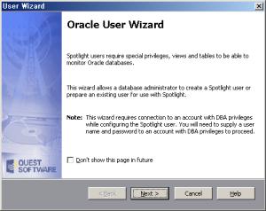 를생성해야합니다. 3.1.1 Oracle User Wizard 실행 Menu > File > Oracle User Wizard 를선택합니다.
