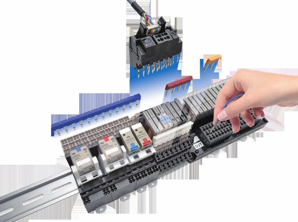 단자대 릴레이 시리즈를 융합하여 배선, 작업 공수를 단축합니다.