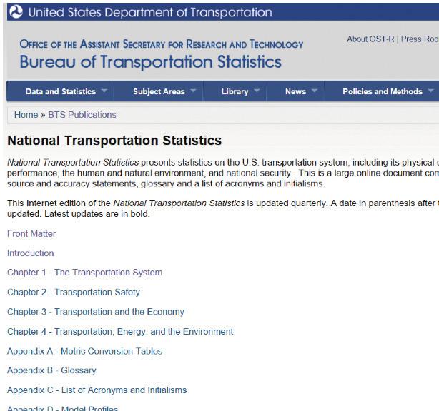 Transportation Revenues, Employment, and Productivity / Government Finance 4 3 Transportation, Energy, and the Environment U.S.