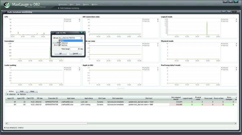 MaxGauge Real-Time Monitoring 7. Performance Analyzer 연계 7-1. Performance Analyzer 연계기능 Real-Time monitor 에서는실시간의 DB 상태에대한것을모니터링할수있습니다.