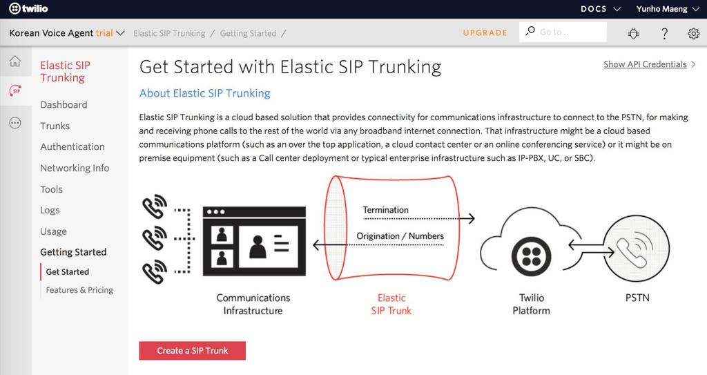 SIP(Session Initiation Protocol) Service :