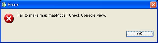 Editor 에표시되는에러메시지와동일한내용은 [Console View] 에도표시된다. [ 그림 4.7] 코드에러 Console 화면 4.1.6. GUI 전환 [GUI Editor] 탭을클릭하면 Text Editor 소스를분석하여생성된 GUI 화면을볼수있다. [ 그림 4.8] Editor 전환탭 Text 에에러가존재하는경우 GUI Editor 로전환할때다음과같은에러메시지가나타나며 GUI 기반의 Editor 로화면이전환되지않는다.