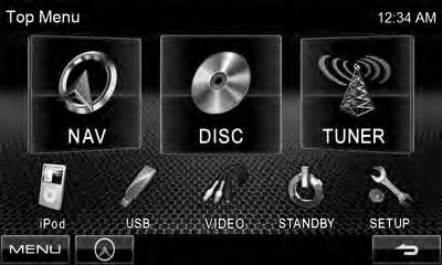 * 1 NAV DISC TEL* 3 USB ipod* 4 TUNER VIDEO* 4