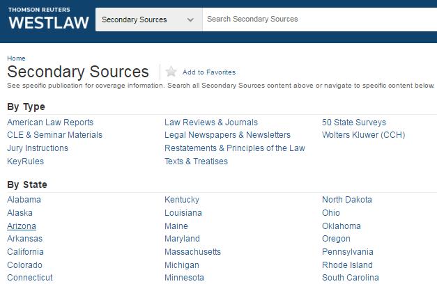 Westlaw 검색 : 분야별검색 저널 < 분야별 : 저널검색 > 첫화면에서