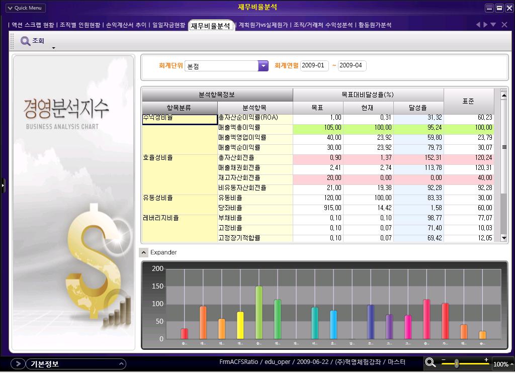 시스템적용방안 원가, 수익성, 경영정보