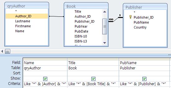 테이블표시 창에서 쿼리 탭을선택하고 qryauthor 쿼리를추가하고창을닫는다 d) qryauthor 의 Author_ID 필드를 Book 테이블의 Author_ID 필드와드래그해서연결한다.