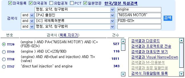 2.2 불리언검색 불리언검색모드는사용자가지정한 1개에서 4개까지의필드에서검색하고자하는키워드혹은구문을입력하고불리언연산자 (AND AND, OR, NOT) 를이용하여필드간의관계를정의하여검색하는모드입니다.