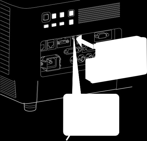 단자덮개부착하기 LAN 단자, INPUT D (HDMI) 또는 INPUT E