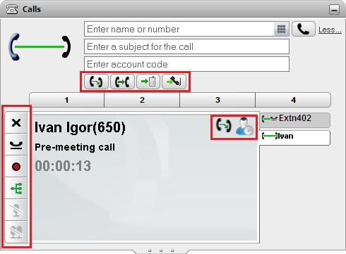 3.2 통 화 전화 걸 기 및 통화 응답 : 통화 세부 정보 버튼 플레이의 왼쪽 가장자리 아래에 있는 이 버튼을 사용하여 현재 표시된 통화의 기능에 액세스할 수 있습니다.