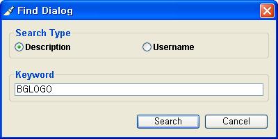 제 3 장 DEP 주요기능 다. 같은업무라하더라도요청된건당 ID 를부여받아배포가실행되고이력이관리된 다. Deploy 에서아아콘을클릭하면아래그림과같은검색화면이나타나고, Description 또는 Username 으로바이너리파일을찾을수있다.