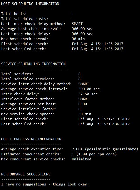 scheduling 현재 config 파일을기반으로예상 / 권장 check