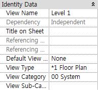 2. Project Browser 에 View 추가변경하기 00 System > *1_Floor Plan 의 Default View 를 Duplicate