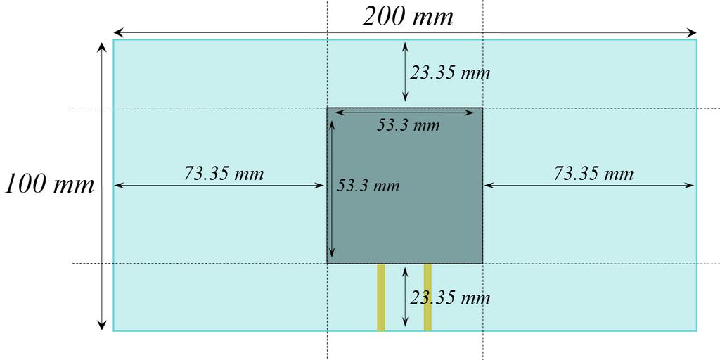 2-2 인체영향평가를위한균질인체팬텀 A10, SAR. 100 mm, 200 mm, 50 mm, 3 4 1 mm.