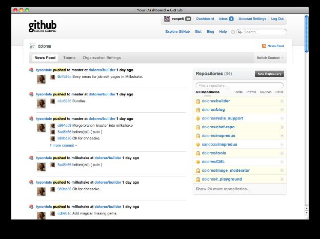 2. 관련서비스 2.1. Github Github( 이하깃허브 ) 는소스코드를호스팅해주는서비스이다.