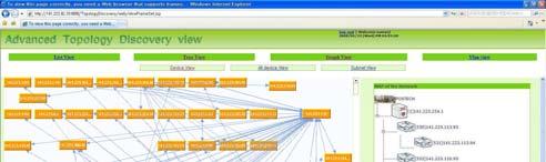 JgraphT[6] 를사용하여구현하였다. 4.1. Network MAP View 이장에서는본논문에서제안하는시스템의결과출력방식에대하여자세히논한다. 이시스템에서는 List View, Tree View, Graph View, VLAN View 의네가지메인메뉴를제공한다.
