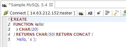 3.4 DDL SQL 문 function, trigger create Table 과동일한방법으로 View,