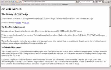 < 그림 91> CSS Zen Garden: