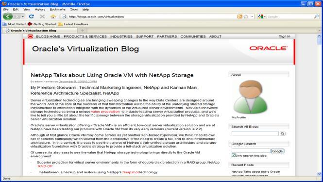 com Home Page oracle.