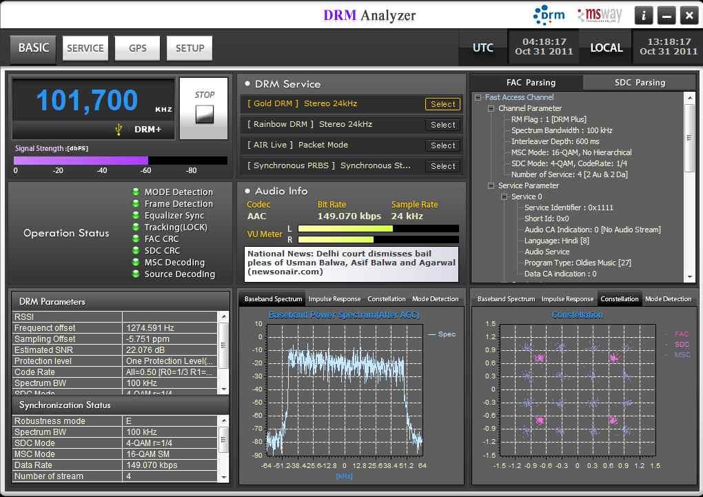 The S/W Operation of DRM Analyzer 본연구는지식경제부및한국산업기술평가관리원의산업융합원천기술개발사업