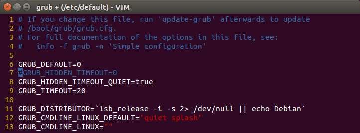 Previous Linux Booting $ sudo vim /etc/default/grub 여기서 grub는 GNU
