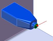 9 장 SolidWorks Office 구성요소 속성배관작성 배관요소로아직지정되지않은부품에서배관을시작할수있습니다. 이전버전에서는배관을시작하려면부품에적어도한개의연결점 (CPoint) 이있어야했습니다. 배관을시작하는방법 1 Routing\electrical.sldasm 을엽니다. plug001 부품에는연결점이없습니다.