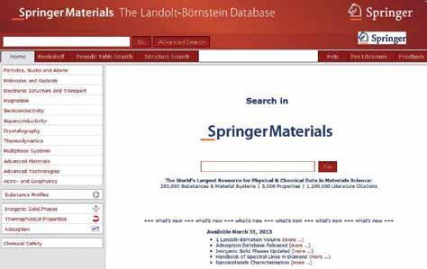 The Adsorption Database SpringerMaterials 는등온가역물리흡착 (isothermally reverisble physical adsorption) 에관한 2,000 건이상의등온성을제공하는 Adsoprtion 데이터베이스를제공합니다. 왜 SpringerMaterials 인가? 믿을수있는정확하고우수한콘텐츠를제공합니다.