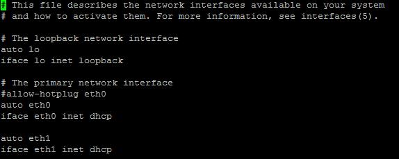 ifcfg-eth1 vim ifcfg-eth1 > eth0 으로표시된부분을 eth1 로수정 네트워크재시작 : /etc/init.