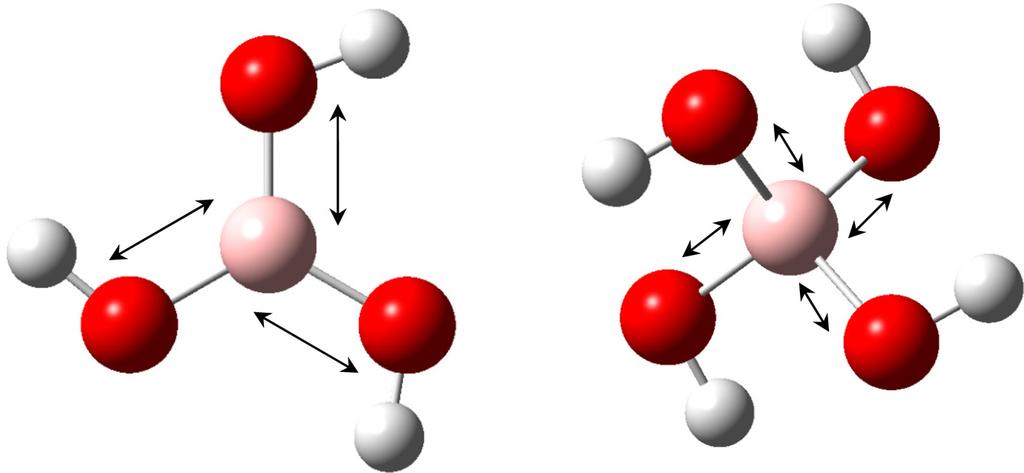 810 엄기헌 정희철 안혜영 임준혁 이제근 원용선 Fig. 2. Experimentals with Raman spectroscopy for pure B(OH) 3 (left) and B(OH) 3 -polyol mixture (right) in aqueous solution. 입하는방식을취한다.