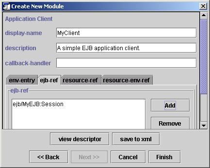 ClientApplication 234 5 J2EE-specific 10 Finish deploy 24 Application Client Module deploy 241 26 Tmax Soft Application JManager deploy