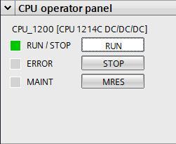 STOP 상태 : CPU 가프로그램을실행하지않으므로프로젝트를다운로드할수있습니다. STARTUP 상태 : CPU 가가동됩니다. RUN 상태 : 프로그램이주기적으로실행됩니다. CPU 에는작동상태를변경하는물리적스위치가없습니다.