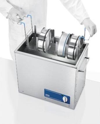 BANDELIN Ultrasonic Bath for Sieves sieve 세척을손상없이, 효과적으로 1 x sieve 작동동영상 5 x sieve 작동동영상 Sieve