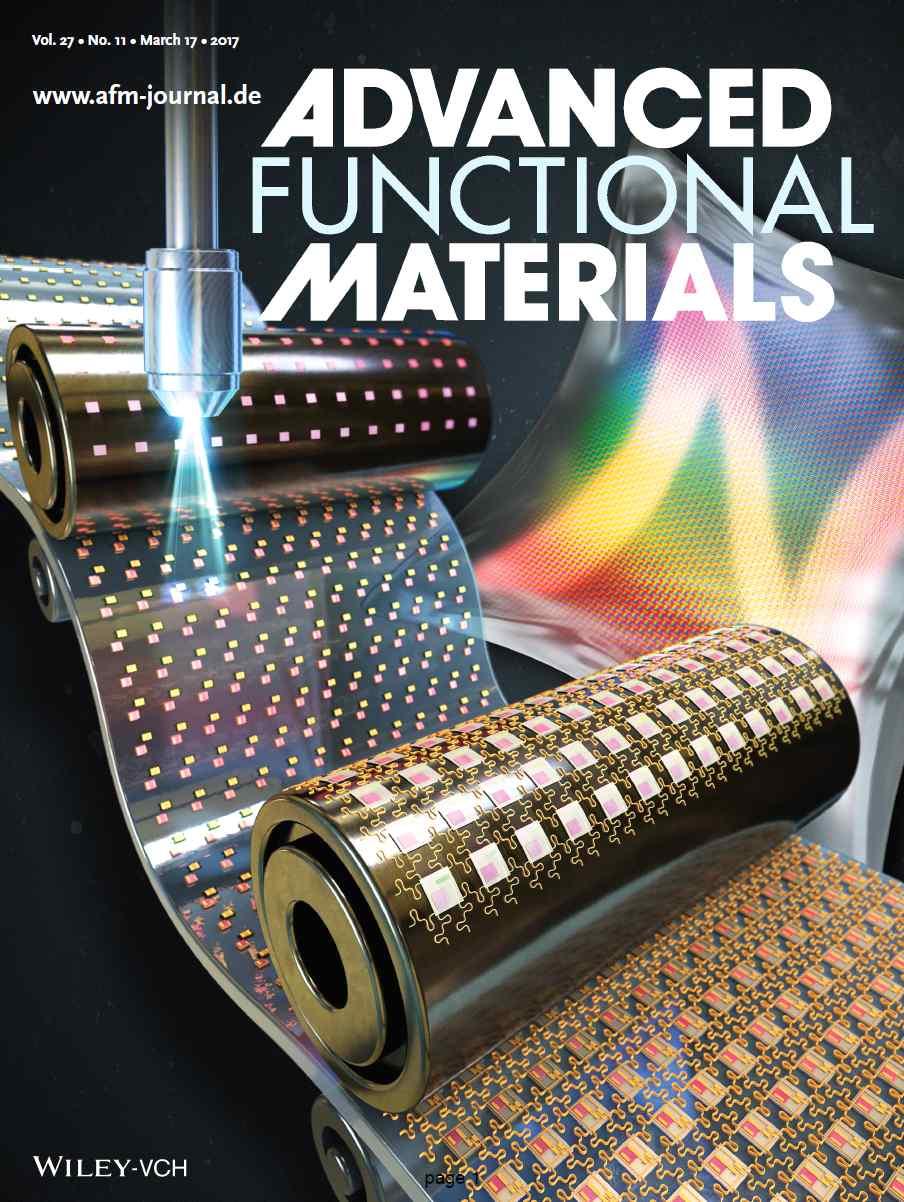 참고 5 후면표지논문으로출판된 Advanced Functional Materials 2017 년 3 월호