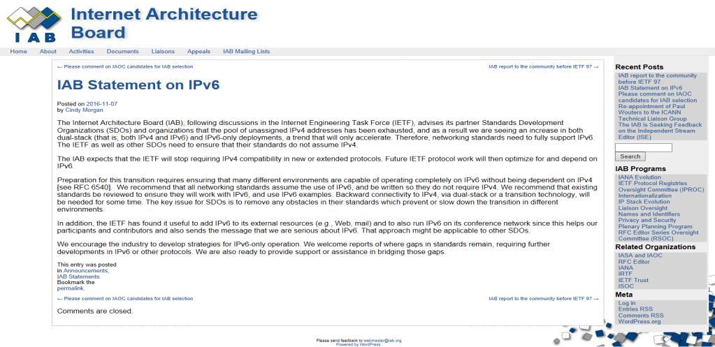 addresses has been exhausted [9] IPv4 to IPv6 migration 기술 <IPv4 address 고갈 > Software Defined Networking 기술 (2020~) 미군 DISA milcloud [13] control/data plane 구분 Multi-RAT