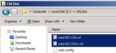 In the console tree, double-click CORP-DC1-CA, right-click Revoked Certificates, point to All Tasks, and then click Publish. 3.